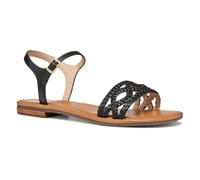 Geox Women's D Sozy S A Slide Sandal, Black, 4 UK