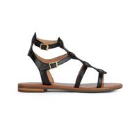 Geox Women's D Sozy S B Flat Sandal, Black, 3 UK