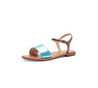 Geox Women's D Sozy S J Slide Sandal, Azure/Camel, 5 UK