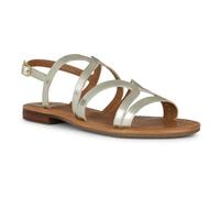 Geox Women's D Sozy S Y Flat Sandal, Gold, 4.5 UK