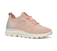 Geox Women's D SPHERICA E Sneaker, Nude/Silver, 8 UK