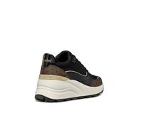 Geox Women's D Spherica Ec13 A Sneaker, Black, 7 UK