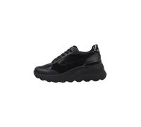 GEOX for woman. D45WAA 0JS85 Spherica Ec13 leather shoes black (36), 5 to 8 cm, Laces, Casual