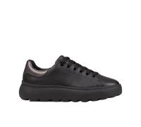 Geox Women's D SPHERICA EC4.1 D Sneaker, Black/Gun, 5 UK