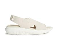 Geox Women's D Spherica Ec5 Sandal, Off White, 5 UK