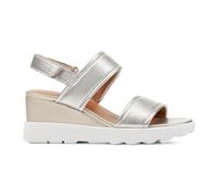 Geox Women's D Spherica Ec6 A Wedge Sandal, Gold, 4 UK