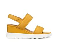 Geox Women's D Spherica Ec6 A Wedge Sandal, Yellow, 6 UK