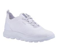 Geox Womens D SPHERICA Ladies Sports - White Synthetic Leather - Size UK 7.5