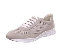 Women's Geox D Sukie B Leather Women's Light Grey Trainers - Size: 6