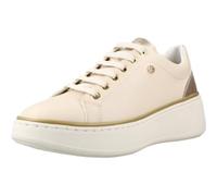 Geox Women's D SUNNETTY A Sneaker, Papyrus/Lt Gold, 7 UK