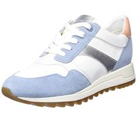 Geox Women's D Tabelya Sneaker, Lt Sky White, 2 UK