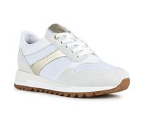 Geox Women's D Tabelya Trainers, Off White, 7.5 UK
