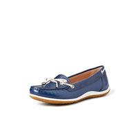 Geox Women's D Vega B Moccasins, Blue Skin, 5.5 UK