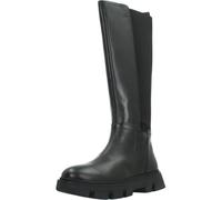 Geox Vilde Leather Knee High Riding Boots, Black