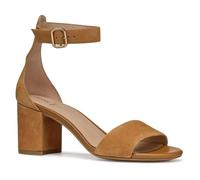 Geox Women's D VIRNILISA 65 S A Heeled Sandal, Cognac, 6 UK