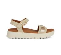 Geox Women's D Xand 2.1s A Slide Sandal, Sand Lt Gold, 6.5 UK