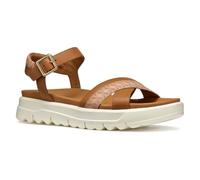 Geox Women's D XAND 2.1S B Flat Sandal, Camel/Nude, 4 UK