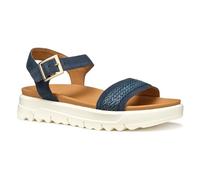 Geox Women's D XAND 2.1S C Flat Sandal, Navy, 4 UK