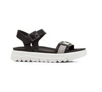 Geox Women's D Xand 2.1s C Slide Sandal, Black Off White, 8 UK