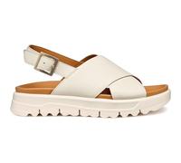 Geox Women's D XAND 2.1S E Wedge Sandal, Off White, 39 EU