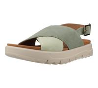 Geox Women's D XAND 2.1S E Wedge Sandal, Olive/LT Green, 41 EU