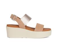 Geox Women's D Xand 2.2s A Wedge Sandal, Dk Skin Champagne, 3 UK