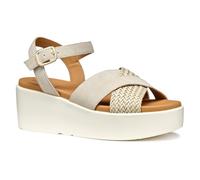 Geox Women's D XAND 2.2S B Wedge Sandal, Lt Taupe, 7.5 UK