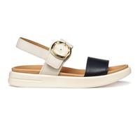 Geox Women D Xand 2s A Wedge Sandal, Lt Sand Black, 7 UK