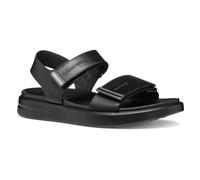Geox Women's D XAND 2S E Sandal, Black/Gun, 7.5 UK