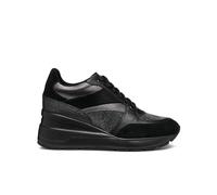 Geox Women's D Zosma A Sneaker, Black, 7 UK