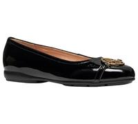 Geox Womens Dannytah Ballet Flat, Black, 2.5 UK