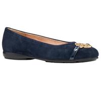 Geox Womens Dannytah Ballet Flat, Blue, 2.5 UK