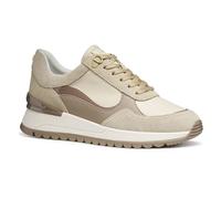 Geox Womens Ddesya Sneaker, Beige, 2.5 UK