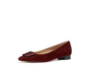 Geox Womens Dgiselda15 Ballet Flat, Brown, 2.5 UK