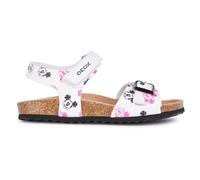 Geox Women's J Adriel Girl C Sandals, white black, 31 EU