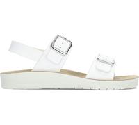 Geox Women's J Costarei Gi Sandal, White, 4 UK