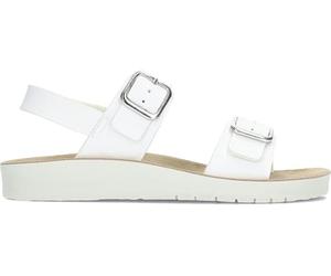 Geox Women's J Costarei Gi Sandal, White, 4 UK