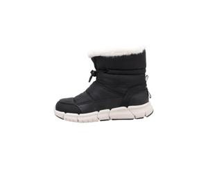 Geox Women's J Flexyper Girl B Ab Ankle Boot, black, 3 UK