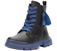 (4 (Adults')) J Junette | Black/Navy | Girls Ankle Boots