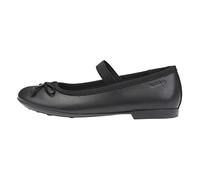 Geox Plie' Girls School Shoes, Black, 5 UK