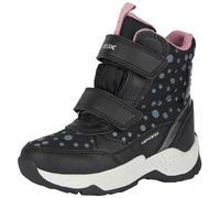 Geox Women's J Sentiero Girl B Ab Ankle Boots, Black Dk Silver, 5 UK