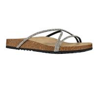 (7.5 UK, Black/Silver) Geox Womens/Ladies D Brionia R Sandals