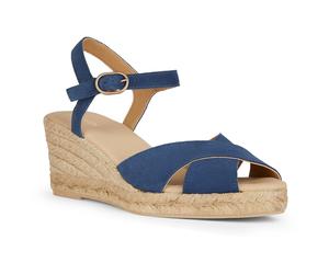 Geox Womens/Ladies Gelsa Low Nappa Leather Espadrilles FS10750