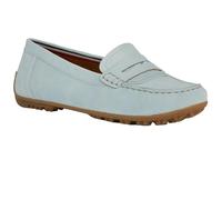 (4 UK, Light Blue) Geox Womens/Ladies Kosmopolis Suede Moccasins