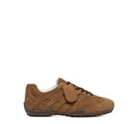 Geox Women's Snake Trainers in Brown Suede Leather