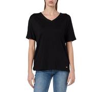 Geox Women's W T-Shirt V/N, Black, XS