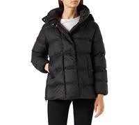 Geox Women's W Thina Down Coat, Black, 42
