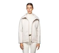 Geox Women's W Zip Sweater, Blanc De Blanc, S