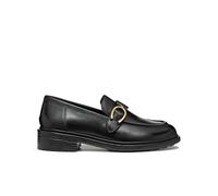 Geox Women's Walk Pleasure Loafers, Black, 3 UK