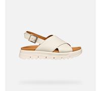 Geox Xand 2.1s Wedge Sandals White EU 35 Woman
